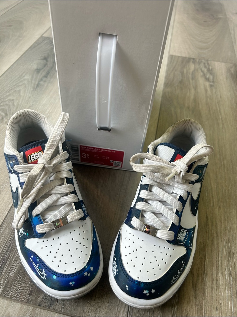 Boys Nike Dunk Low x Lego Sneakers - 3.5Y
